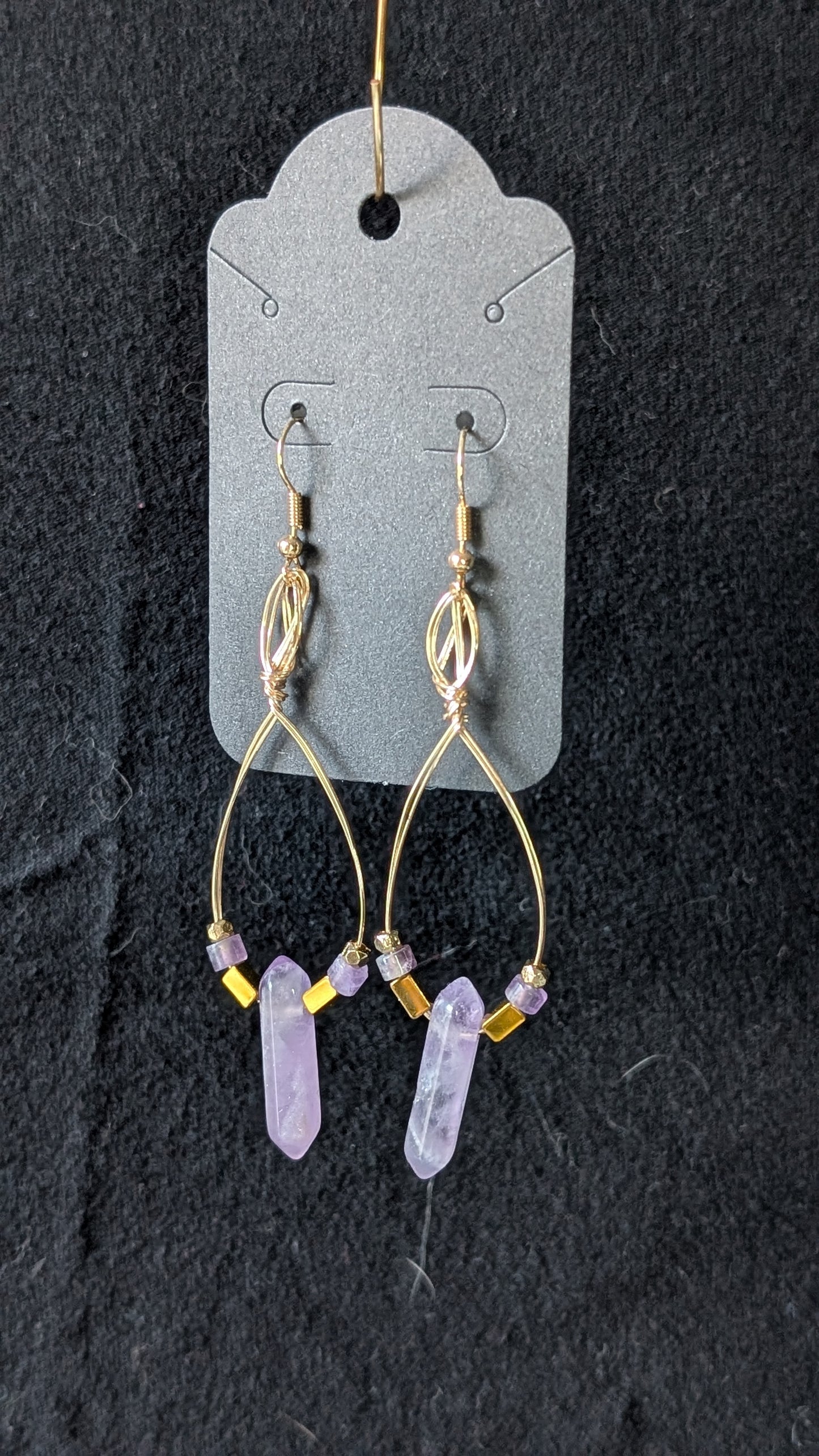 Amethyst Drop Earrings