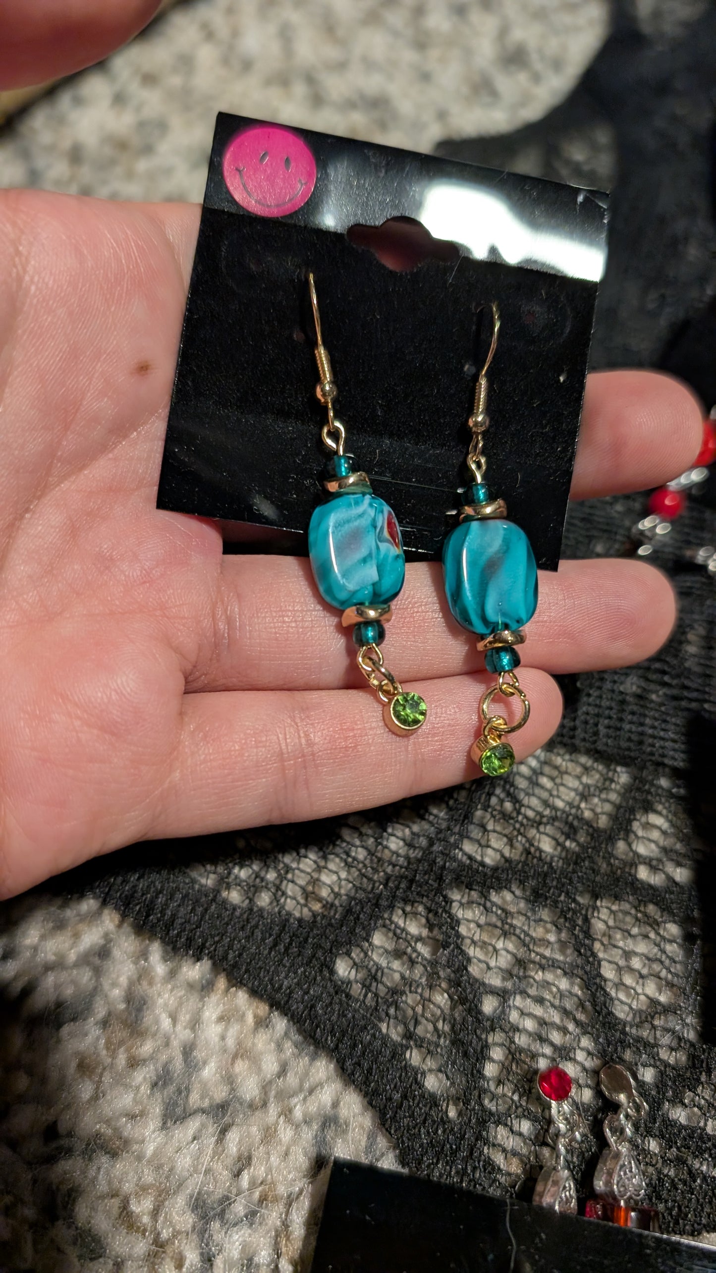 Glass Teal Oval