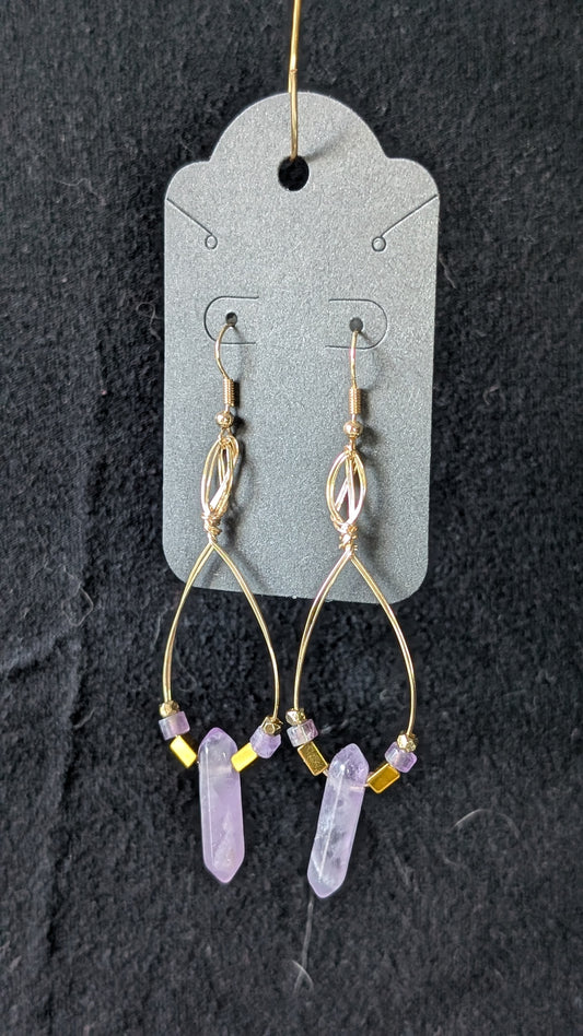 Amethyst Drop Earrings
