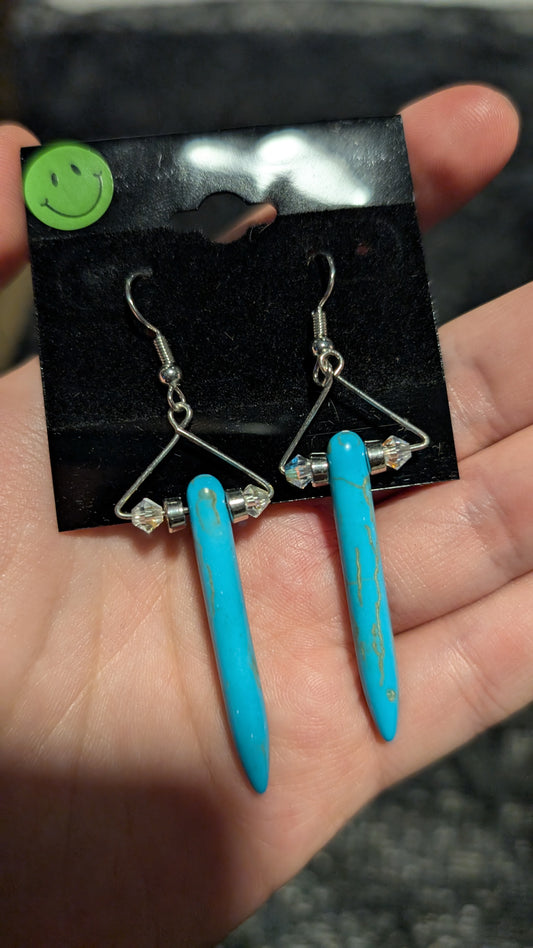 Turquoise Point Earrings