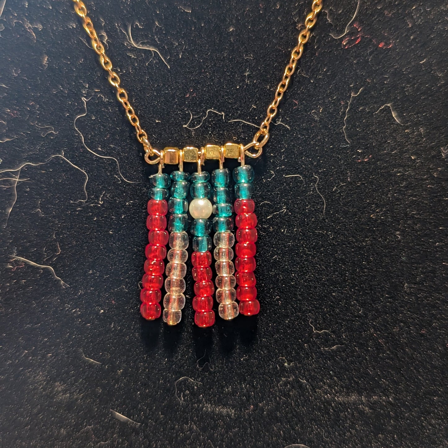 Puerto Rican Flag Necklace